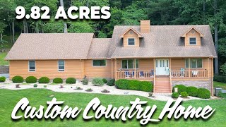 Custom Country Home with 982 Acres For Sale in Bristol Tennessee [upl. by Nawyt]