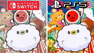 Taiko no Tatsujin Rhythm Festival PS5 vs Nintendo Switch Graphics Comparison [upl. by Nolrev288]