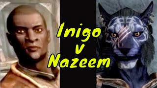 INIGO v Nazeem x 3 rounds Elder Scrolls V Skyrim [upl. by Scales715]