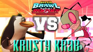 Rico vs Invader Zim  Super Brawl Showdown v031b Full Match Gameplay [upl. by Cash72]