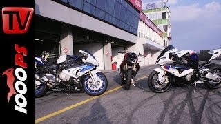 BMW S 1000 R vs BMW S 1000 RR vs BMW HP4  mit Juliane Eger und Markus Reiterberger [upl. by Avrenim522]