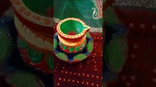 Diya painting 🖌️ shortvideo trending satysfying painting artandcraft [upl. by Jacie]