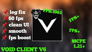 Void Client V6 For MCPE 121 FPS BOOST [upl. by Ahpla]