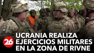 Ucrania realiza ejercicios militares en la región de Rivne [upl. by Niliac131]