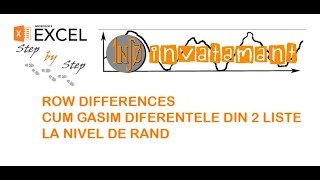 Row Differences  Excel [upl. by Aplihs]