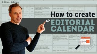 How to create an Editorial Calendar [upl. by Diana261]