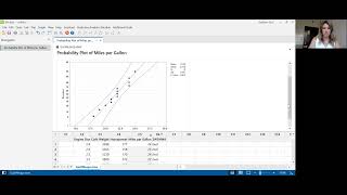 Minitab  desktop version drawing a normal probability plot [upl. by Basilius221]