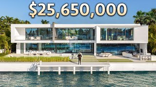 Touring a 25000000 Waterfront Home with a FLOATING BEDROOM [upl. by Piefer]