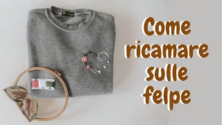 Trucco ricamo sulle felpe [upl. by Courtund]