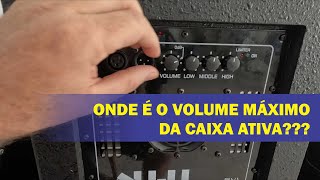 Onde é o volume máximo do amplificador [upl. by Ellehcit]