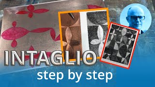 INTAGLIO PROCESS step by step how I created my etching First among equals [upl. by Camel398]