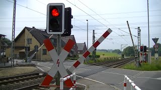 Spoorwegovergang Geilenkirchen D  Railroad crossing  Bahnübergang [upl. by Aroz]