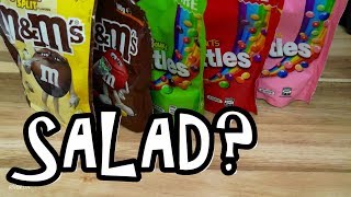 MampMs and Skittles  ASMR  Candy play food [upl. by Ielirol]