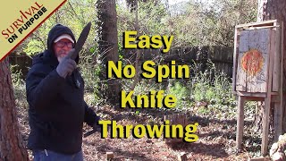 No Spin Knife Throwing For Beginners  Sharp Saturday [upl. by Nimsaj]