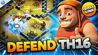 NEW TH14 Anti3 Base DEFENDED TH15  TH16 Attacks  Clash of Clans Base Link [upl. by Ambler480]