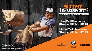 STIHL TIMBERSPORTS® Team World Championship 2019 english [upl. by Karlyn681]