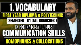 1VOCABULARYHOMOPHONESCOLLOCATIONSDIPLOMACOMMUNICATION SKILLSK SCHEMELECTURE 04 [upl. by Gebhardt988]