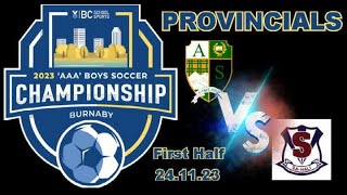 2023 3A Boys Soccer CHAMPIONSHIP PROVINCIALSARGYLE PIPERS V SAHALI SABREFirst Half241123 [upl. by Akamaozu]