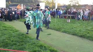 Glastonbury border Morris  Samhain 2024  Performance 2  Avalon stone [upl. by Xenia651]