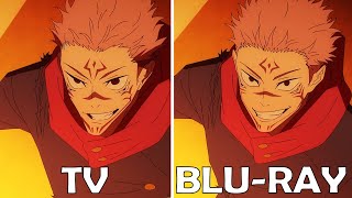 Sukuna vs Jogo Fight Scenes in Jujutsu Kaisen Season 2 Episode 16 TV vs BLURAY [upl. by Incrocci694]