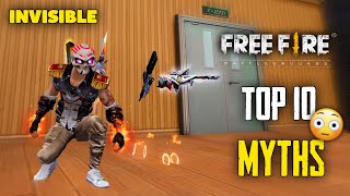 Top 10 Mythbusters in FREEFIRE Battleground  FREEFIRE Myths 268 [upl. by Ymiaj]