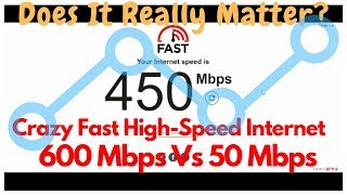 Crazy Fast HighSpeed Internet  600 Mbps Vs 50 Mbps – Does It Really Matter [upl. by Ardine]