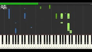 Mama Im Coming Home  Ozzy Osbourne  Adelina Piano synthesia tutorial [upl. by Schertz]