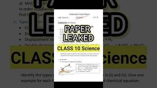 Class 10 Science Paper Leaked Preboard Exam  Science Class 10 Paper Preboard paper Leaked  Exphub [upl. by Roz]