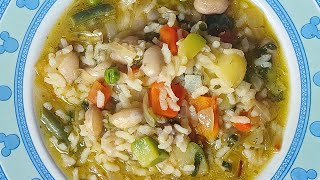 Come fare il minestrone con verdure surgelate e riso [upl. by Nancie]