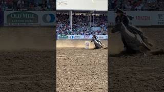 Jodee Miller ran away as the Ellensburg Rodeo Barrel Racing Champion rodeo cowgirl horse [upl. by Mariel]