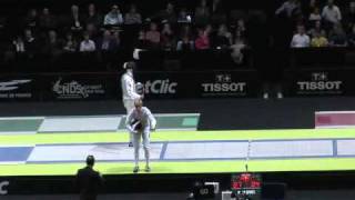 20101112 mf Paris final podium Lei Sheng CHN 11 vs Joppich Peter GER 15 sd [upl. by Kcireddor619]