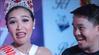 Reina Hispanoamericana 2017 Teresita Marquez answers Miss Universe questions Conan Interviews [upl. by Ahsienek349]