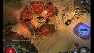 Path of Exile 26  360° Flame Totem Inquisitor solo red mapT14 Shrine [upl. by Ludmilla163]