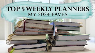 TOP 5 WEEKLY PLANNERS  2024 [upl. by Edy]