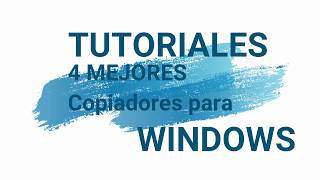 4 MEJORES copiadores de Windows PROBADOS [upl. by Stavro]