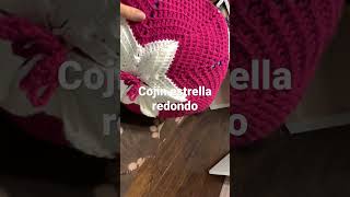 Cojín estrella redondo a crochet [upl. by Oilasor]