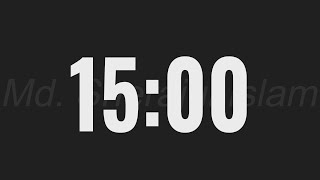 15 Minute Timer  15 Minute Countdown Timer [upl. by Nessaj]