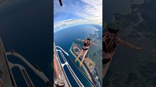 Skydiving girls dama900m skydiving youtubeshorts travel shortvideo [upl. by Ynove]