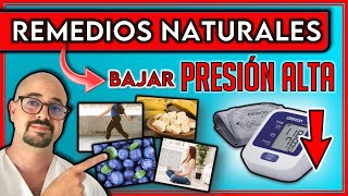 7 REMEDIOS NATURALES para BAJAR la PRESIÓN ALTA sin MEDICAMENTOS  Hipertensión arterial [upl. by Caasi]