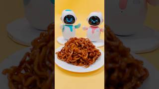 Cook spicy black bean noodles for eilik robot [upl. by Salokkin]