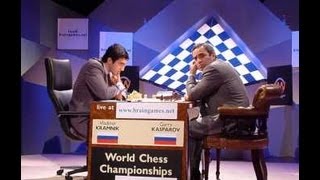 Kasparov Kramnik Match 1 World Chess Championship 2000 live [upl. by Edmon]