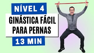 MELHORES EXERCÍCIOS PARA AS PERNAS COM BASTÃO  Nível 4  Ginástica com cabo de vassoura em casa [upl. by Nunnery]