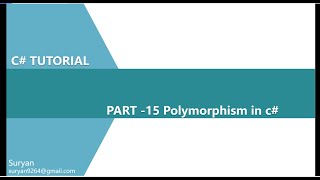 Part 15 Polymorphism in C [upl. by Swagerty715]