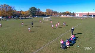 ARIANA shoot  pass and dribble VS 2 years older girls CHICAGO INTER 2015 RED IWSL Div A  2015 G [upl. by Bobinette]