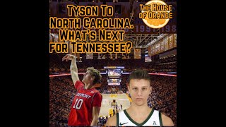 Tennessee Basketball Portal Update Tyson to North Carolina Whats Next for Tennessee [upl. by Angelico]