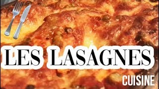 CUISINE  Recette 3  Les lasagnes à litalienne   plat végétarien [upl. by Kcod]