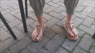 Mature calluses feet sandals [upl. by Buyse270]