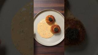 CRAB CAKE W REMOULADE amp CAVIAR — cooking recipe caviar [upl. by Karim]