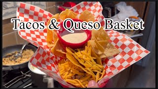 Tacos 2 Ways With Queso  Chicken Tacos  Beef Tacos  Easy White Queso Dip [upl. by Nirik]