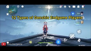 12 Types of Genshin Endgame Players [upl. by Tristam]